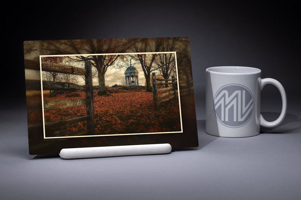 &quot;Maryland State Monument at Antietam&quot; 6x9 Metal Print &amp; Stand