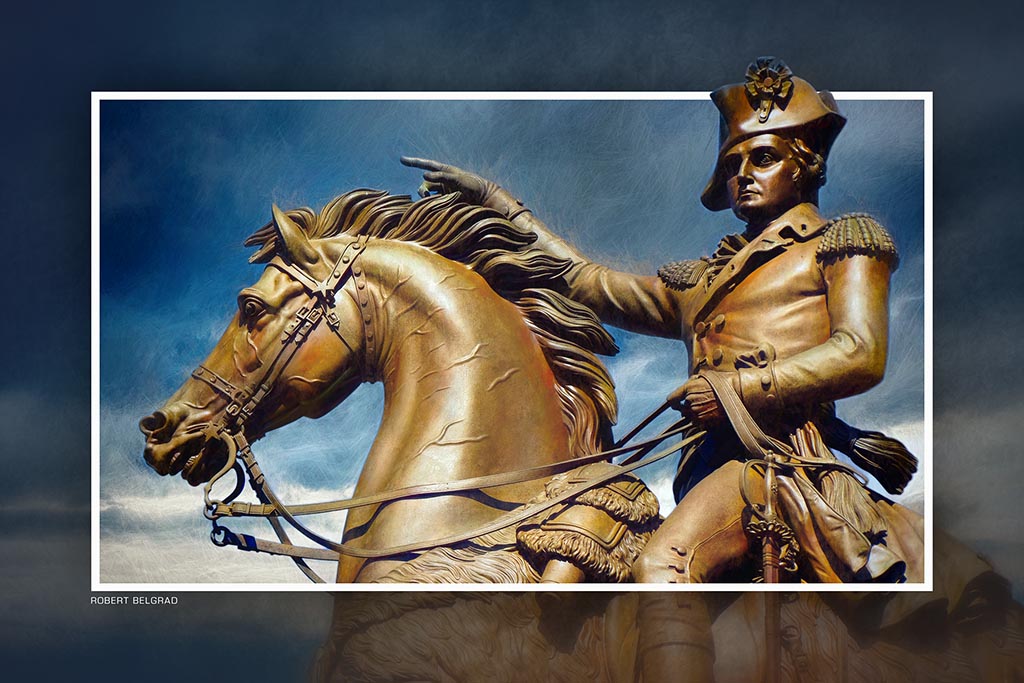 "Washington, Mounted" 4x6 Metal Print & Stand