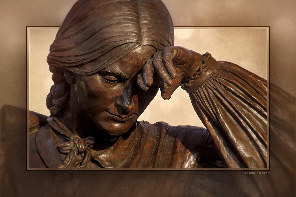 &quot;Elizabeth Thorn Monument&quot; 4x6 Metal Print &amp; Stand