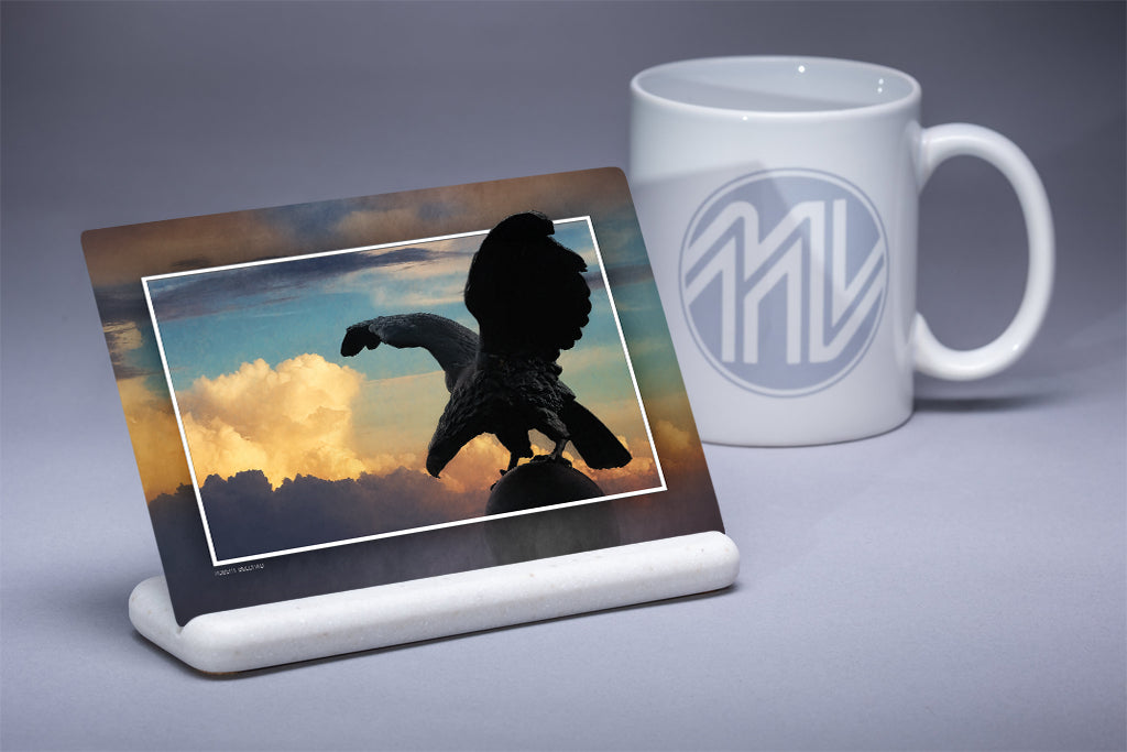 &quot;Gettysburg Eagle&quot; 4x6 Metal Print &amp; Stand