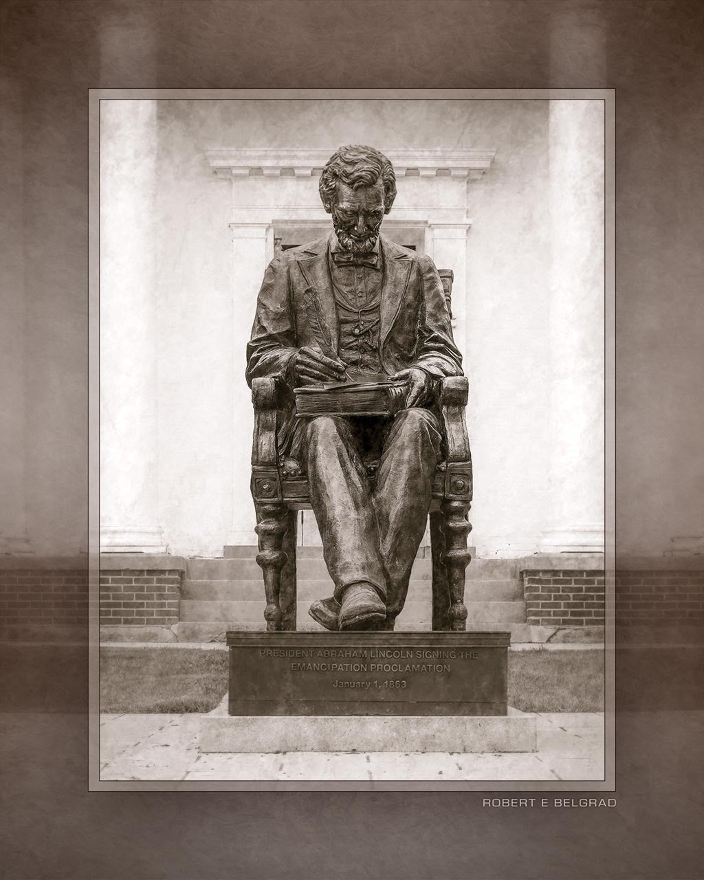 &quot;Honest Abe&quot; 4x5 Metal Print &amp; Stand