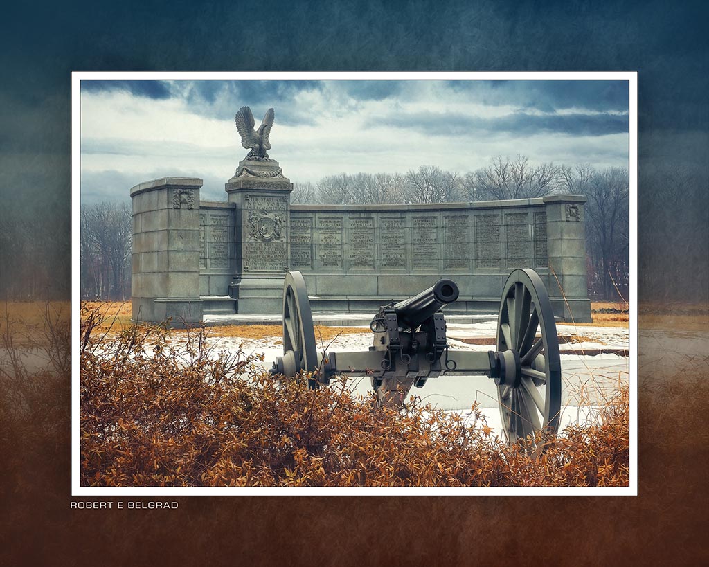 &quot;New York Auxilliary Monument&quot; 4x5 Metal Print &amp; Stand