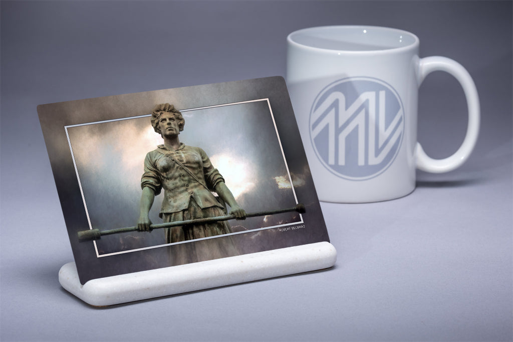 &quot;Molly Pitcher Monument&quot; 4x6 Metal Print &amp; Stand