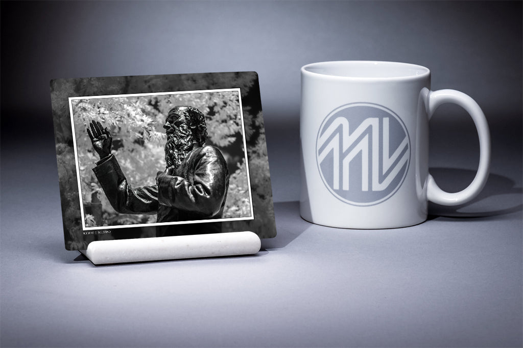 &quot;Father Corby&quot; 4x5 Metal Print &amp; Stand