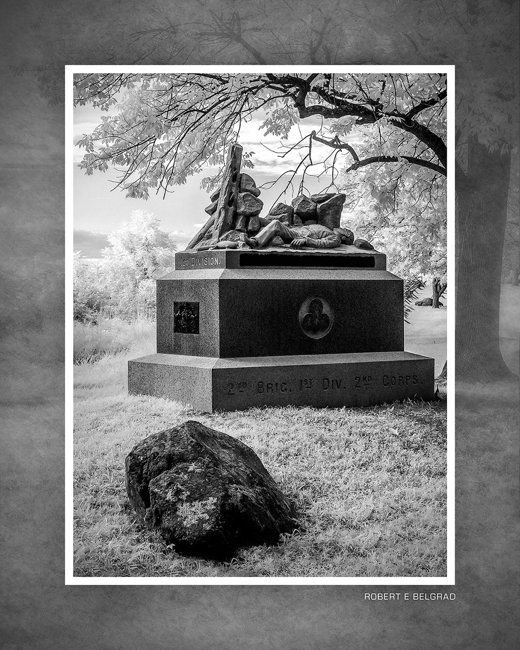 &quot;2nd Brigade, 1st Division, 2nd Corps&quot; 4x5 Metal Print &amp; Stand