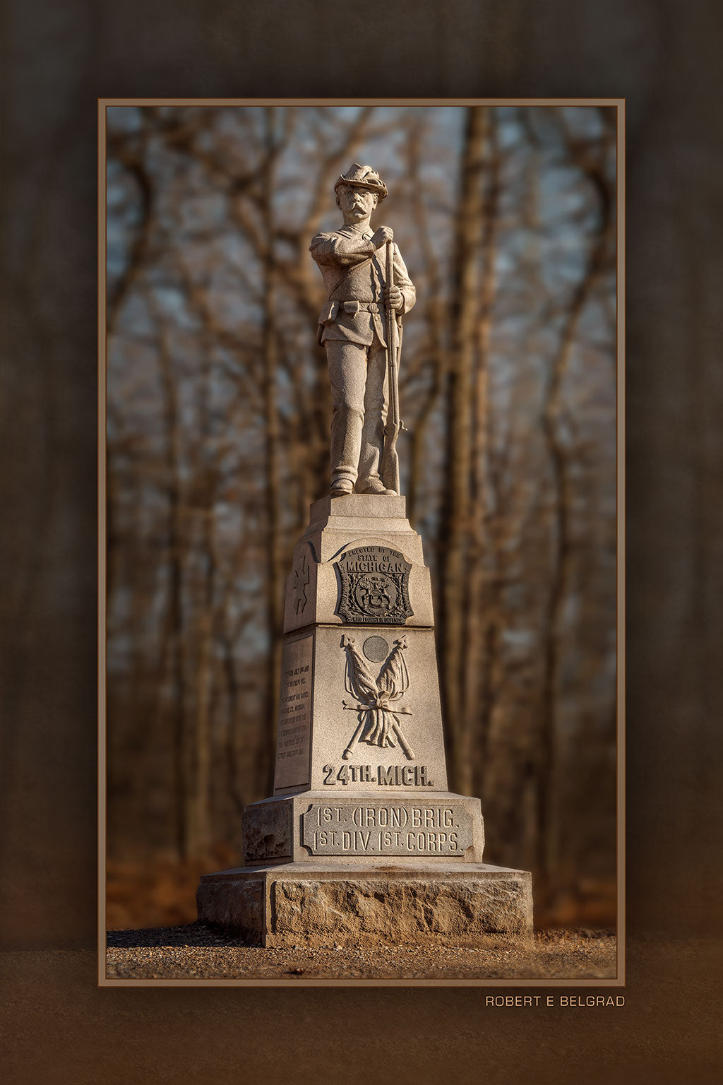 &quot;Iron Brigade&quot; 4x6 Metal Print &amp; Stand