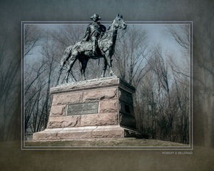 "Anthony Wayne at Valley Forge" 4x5 Metal Print & Stand