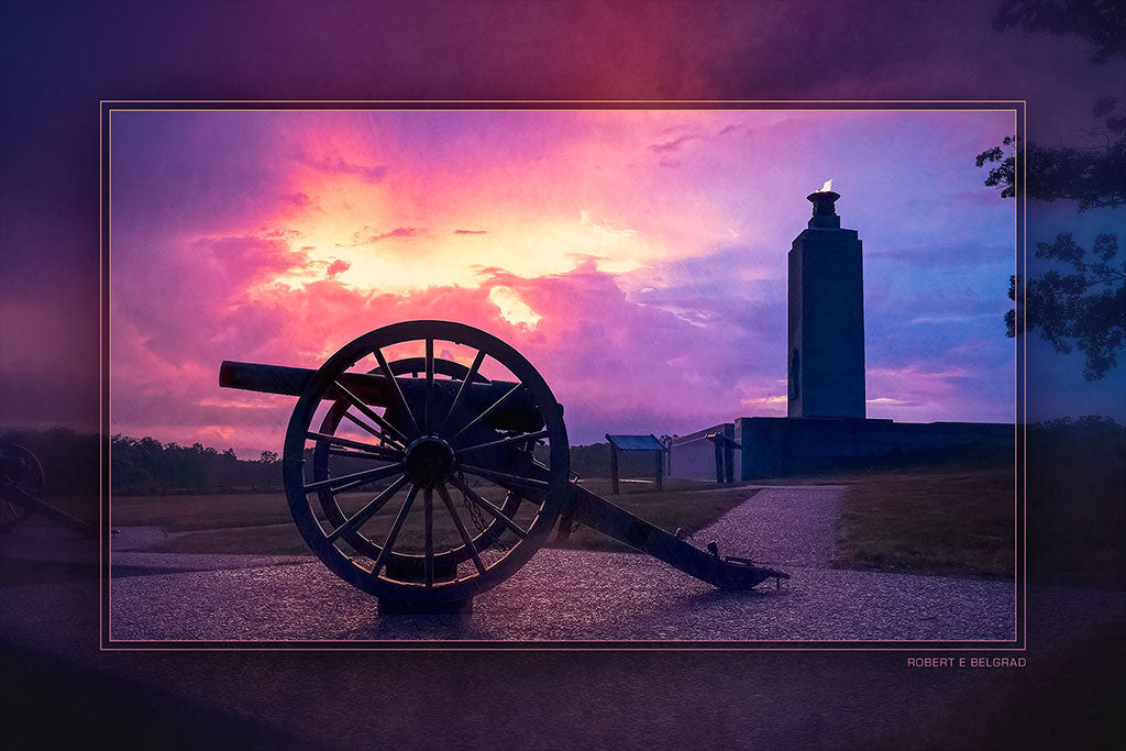 &quot;Eternal Light Peace Memorial&quot; 4x6 Metal Print &amp; Stand