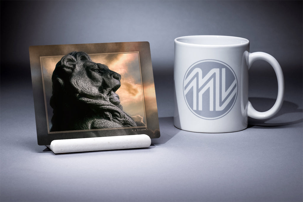 &quot;1st Vermont at Gettysburg&quot; 4x5 Metal Print &amp; Stand