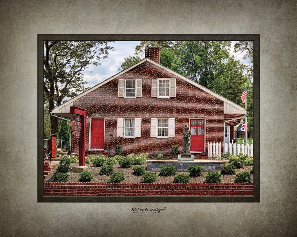 &quot;The Jennie Wade House&quot; 4x5 Metal Print &amp; Stand