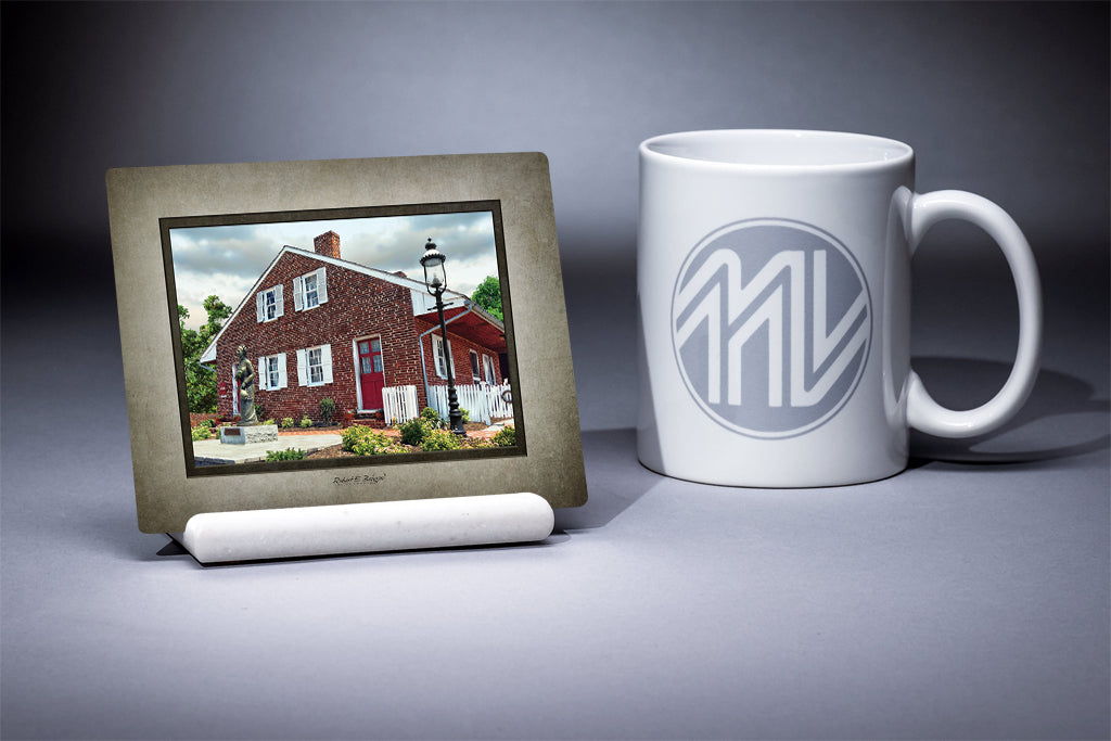 "The Jennie Wade House - Angled View" 4x5 Metal Print & Stand