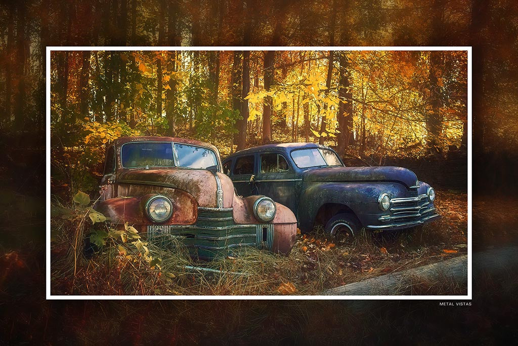 &quot;American Rust&quot; 6x9 Metal Print &amp; Stand