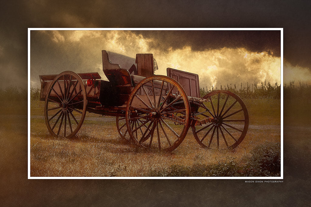 "Out of Gas" 6x9 Metal Print & Stand