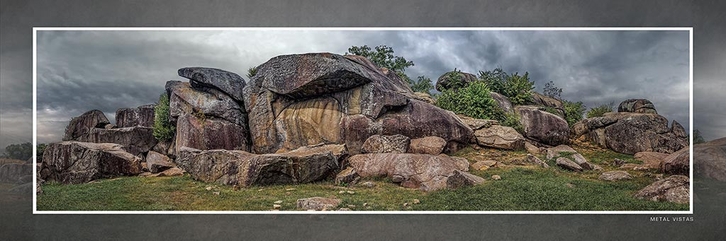 &quot;Devil&#39;s Den&quot; 4x12 Panoramic Metal Print with Stand