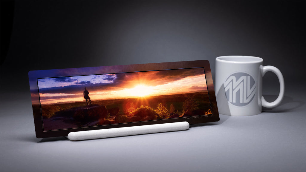 &quot;Warren at Little Round Top&quot; 4x12 Panoramic Metal Print with Stand