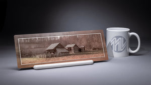 "The Forgotten Homestead" 4x12 Panoramic Metal Print with Stand
