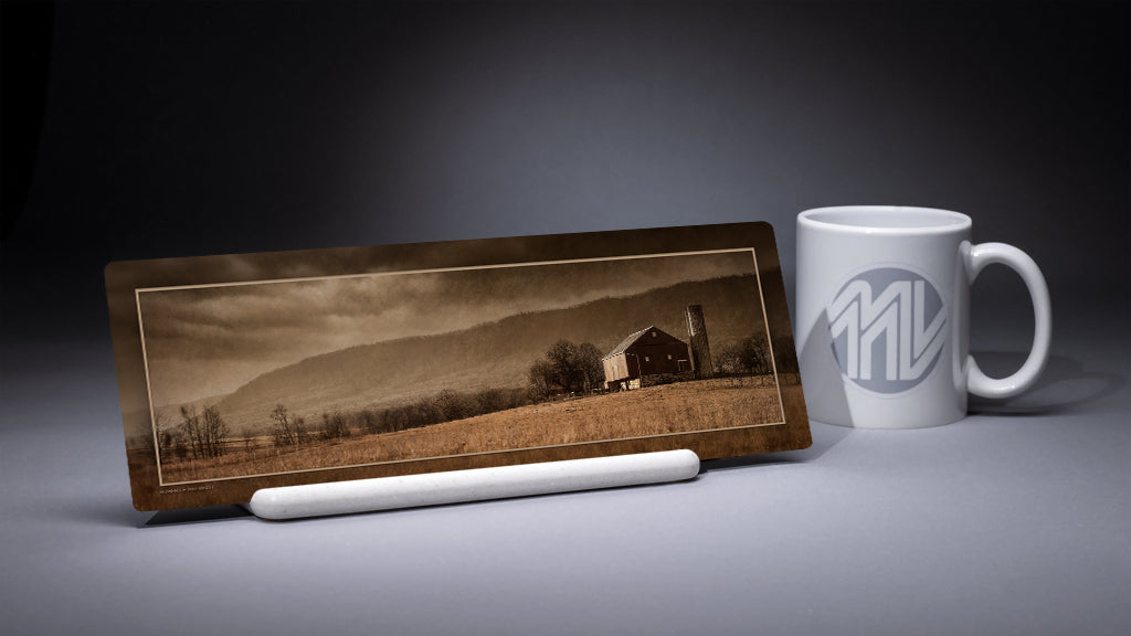 "In the Shadow of the Shenandoah" 4x12 Panoramic Metal Print with Stand