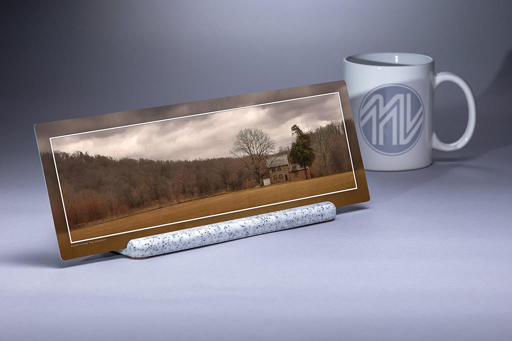 &quot;Bushman Farm&quot; 4x12 Panoramic Metal Print with Stand