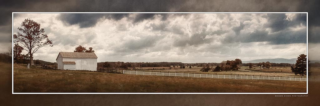 &quot;Bryan Farm&quot; 4x12 Panoramic Metal Print with Stand