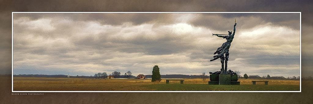&quot;Spirit Triumphant&quot; 4x12 Panoramic Metal Print with Stand