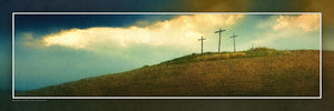 "Calvary Hill" 4x12 Panoramic Metal Print with Stand