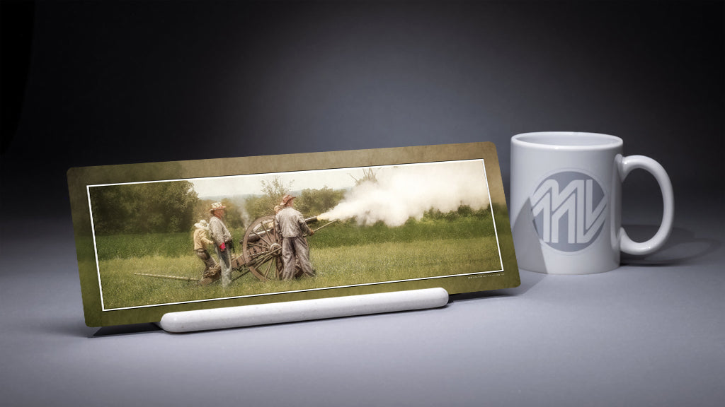 &quot;The Final Salute&quot; 4x12 Panoramic Metal Print with Stand