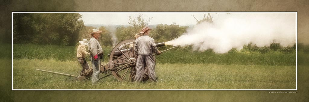 &quot;The Final Salute&quot; 4x12 Panoramic Metal Print with Stand