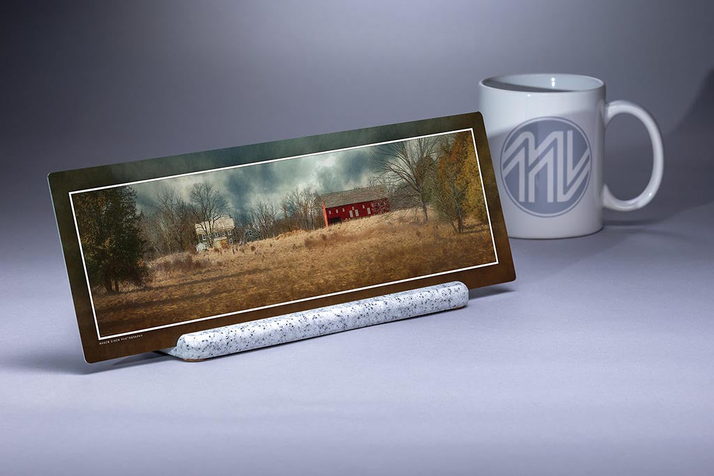 &quot;George Spangler Farm&quot; 4x12 Panoramic Metal Print with Stand