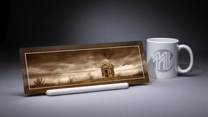 "Pennsylvania Monument Under a Troubled Sky" 4x12 Panoramic Metal Print with Stand