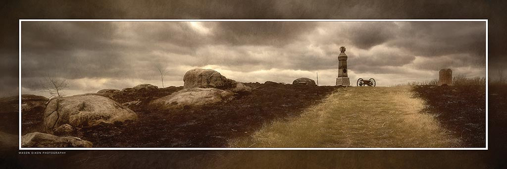 &quot;Solitary Sentinel&quot; 4x12 Panoramic Metal Print with Stand