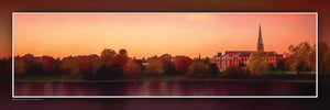 "Annapolis at Sundown" 4x12 Panoramic Metal Print with Stand