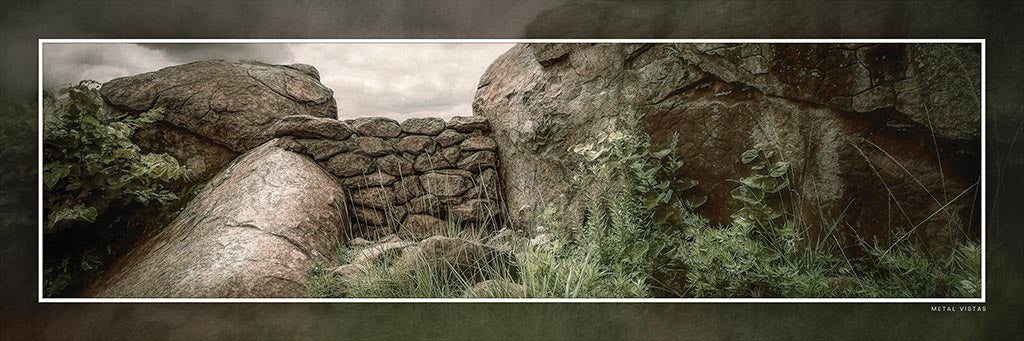 &quot;Sharpshooter&#39;s Nest&quot; 4x12 Panoramic Metal Print with Stand