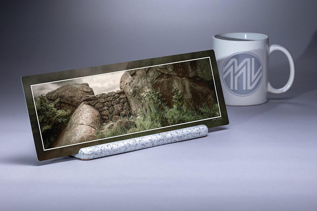 &quot;Sharpshooter&#39;s Nest&quot; 4x12 Panoramic Metal Print with Stand