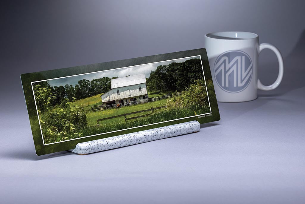 &quot;Shippensburg Homestead&quot; 4x12 Panoramic Metal Print with Stand