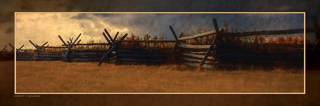 &quot;The Fated Field&quot; 4x12 Panoramic Metal Print with Stand