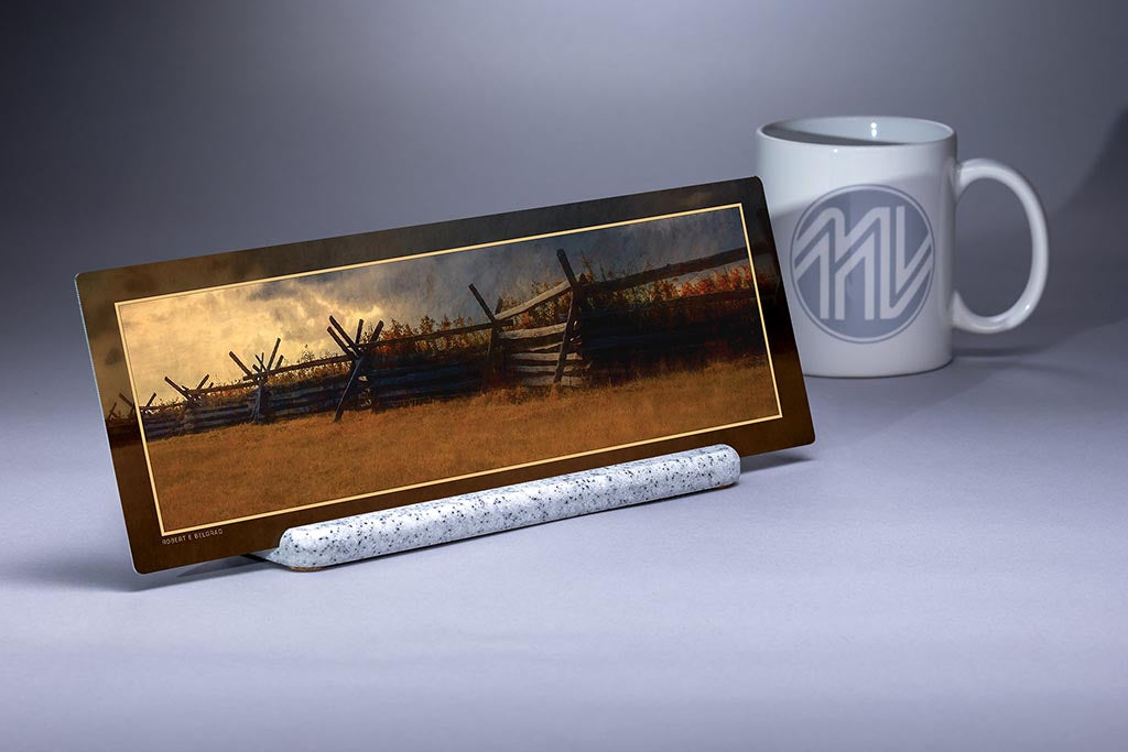 "The Fated Field" 4x12 Panoramic Metal Print with Stand