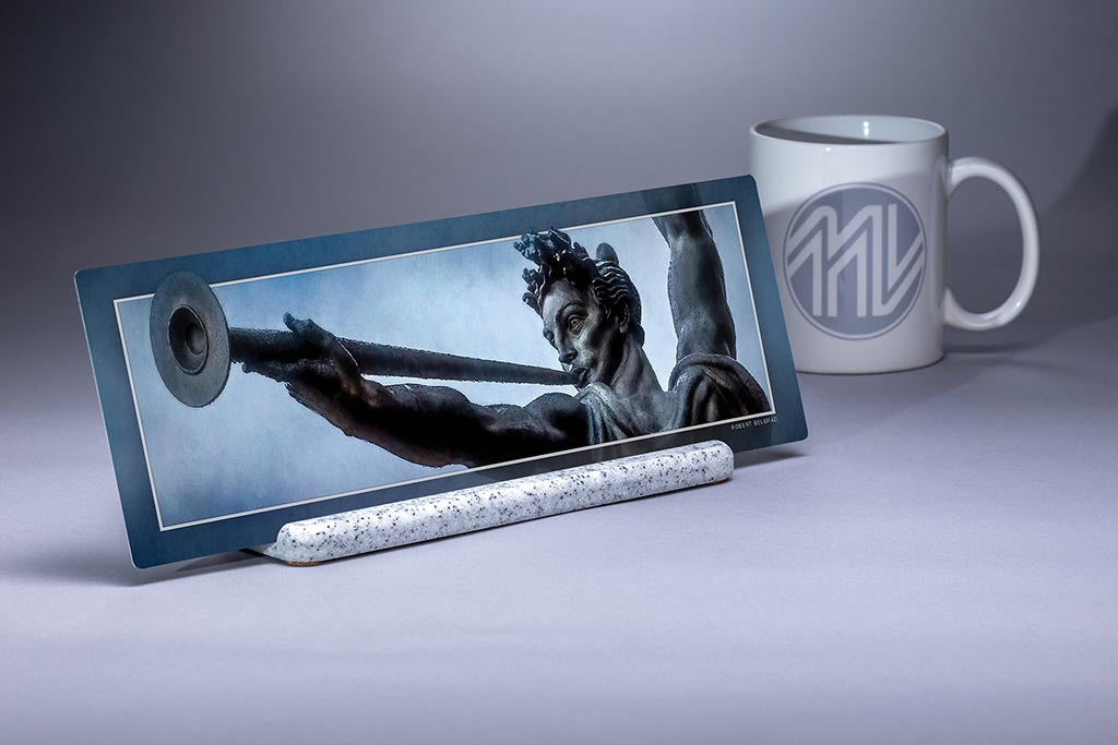 &quot;Spirit Triumphant - Detail&quot; 4x12 Panoramic Metal Print with Stand