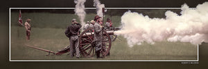 "Southern Guns" 4x12 Panoramic Metal Print with Stand