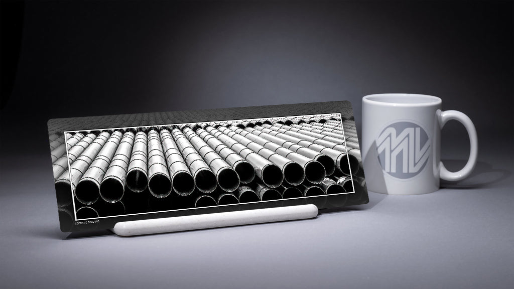 &quot;Pipe Dreams&quot; 4x12 Panoramic Metal Print with Stand