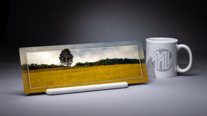 "Lone Tree at Gettysburg" 4x12 Panoramic Metal Print with Stand