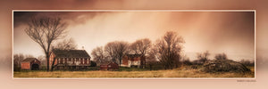 "Codori Farm Under a Troubled Sky" 4x12 Panoramic Metal Print with Stand