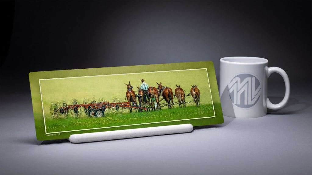 &quot;Wide Turn&quot; 4x12 Panoramic Metal Print with Stand