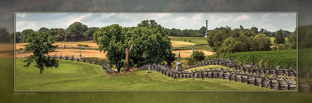 &quot;Bloody Lane&quot; 4x12 Panoramic Metal Print with Stand