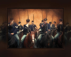 "Cavalry Salute" 4x5 Metal Print & Stand