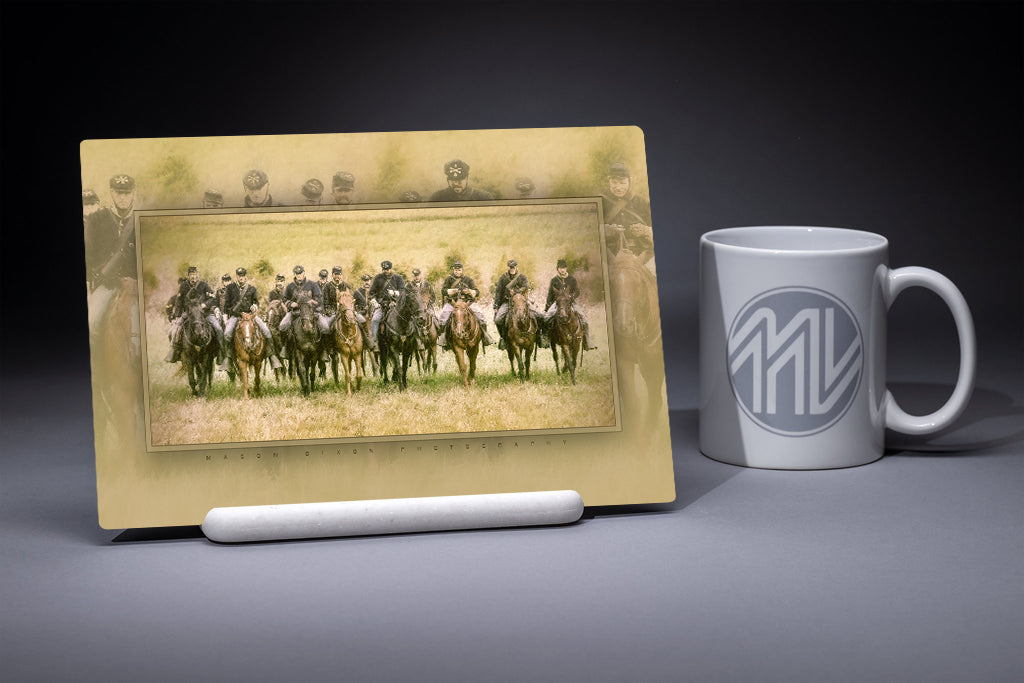 &quot;Second U.S. Cavalry&quot; 6x9 Metal Print &amp; Stand