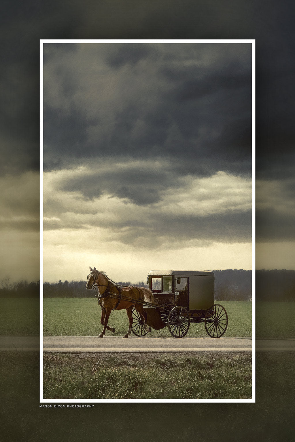 &quot;Heading Home Before the Storm&quot; 6x9 Metal Print &amp; Stand