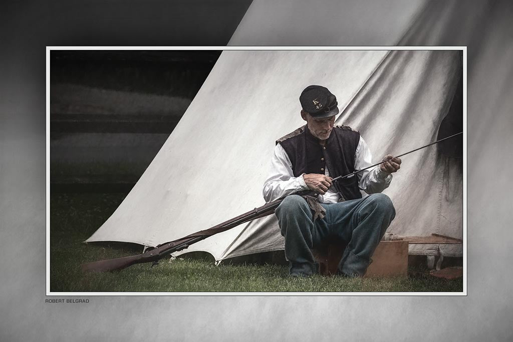 &quot;Preparing for Battle, Redux&quot; 4x6 Metal Print &amp; Stand