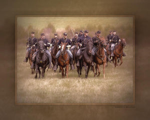 "Union Cavalry" 4x5 Metal Print & Stand