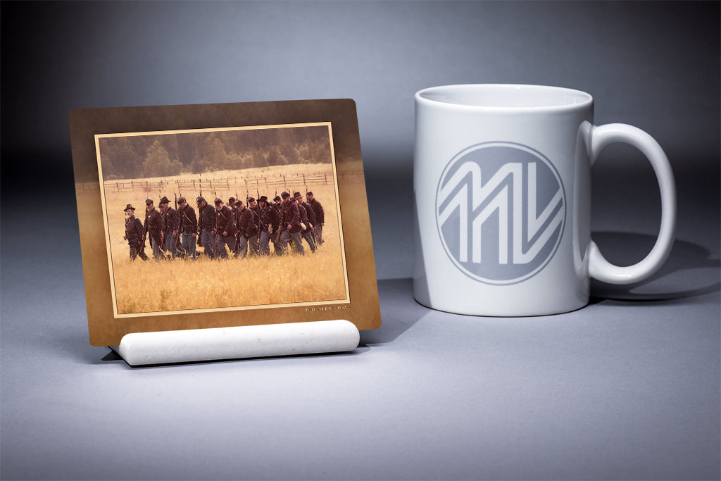 &quot;Skirmishers&quot; 4x5 Metal Print &amp; Stand