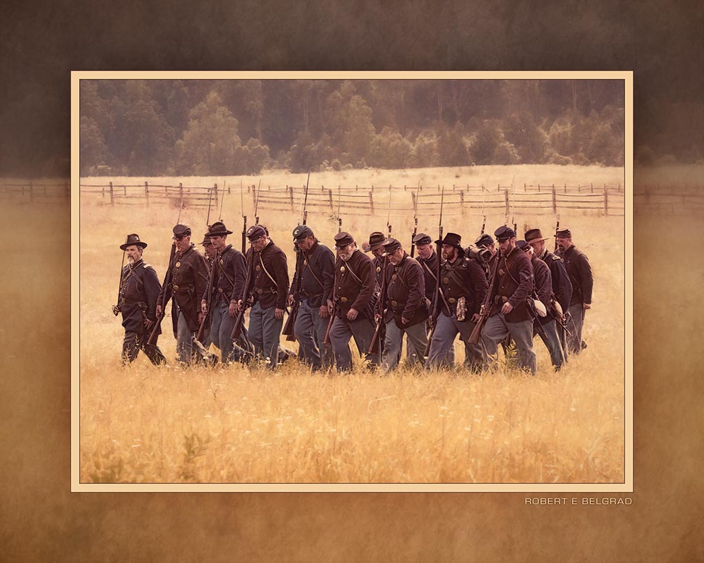 &quot;Skirmishers&quot; 4x5 Metal Print &amp; Stand